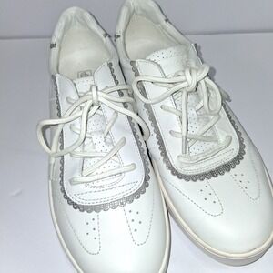 Spenco Women's‎ Camden White Leather Sneaker US size 10 Lace Up Total Support